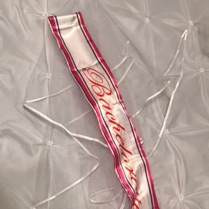 Bachelorette sash and veil